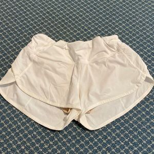 White Lululemon shorts